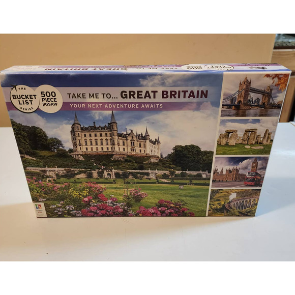 The Bucket List Series 500 Piece Puzzle " Great Britain" NIB - Picture 1 of 5